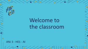 ANJ3 - H01 - Welcome to the classroom - ChatGPT