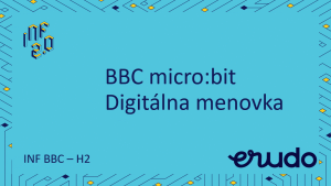 BBC microbit - H2 - Digitálna menovka