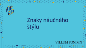 SJL - H06 - Znaky náučného štýlu - Konspirátori.sk