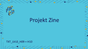 TXT_LVL0 - H09+H10 - Projekt Zine